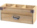 Chic Antique mit 3 Fächern und Schublade 30 x 13 cm