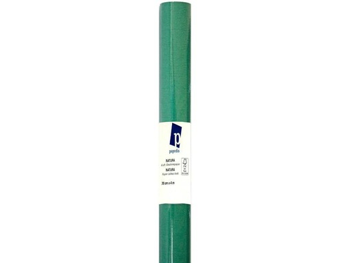 [90258611 1413446] Büromaterial Geschenkpapier Kraft 1 Stück, Grün/Weiss, 70 cm x 4 m