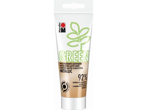 [90259003 1424835] Marabu Bastelfarbe Alkydfarbe Green Metallic-Gold, 100 ml