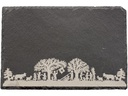 Kadastar Servierplatte «Bergchilbi» Beige/Grau