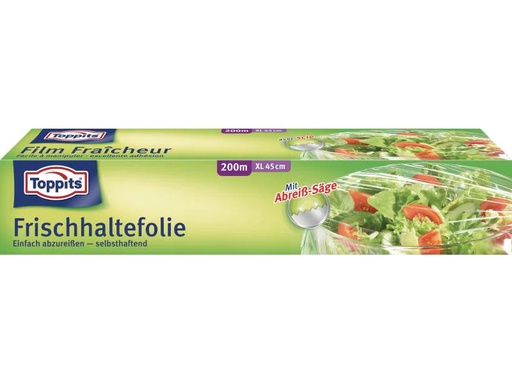[90045046 572705] Toppits Frischhaltefolie XL 1 Stück, Transparent