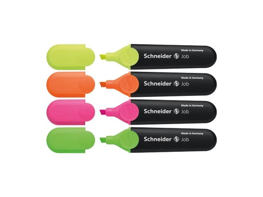 [90259232 1399778] Schneider Textmarker Job 4er Etui