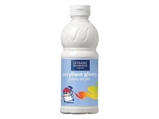 [90259339 1407805] LEFRANC Acrylfarbe Glossy 500 ml, Weiss