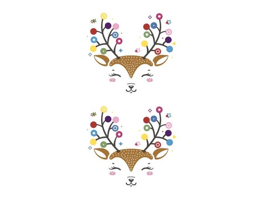 [90259570 1426094] Paper + Design Taschentücher Colourful Deer 1 Päckchen à 10 Taschentücher