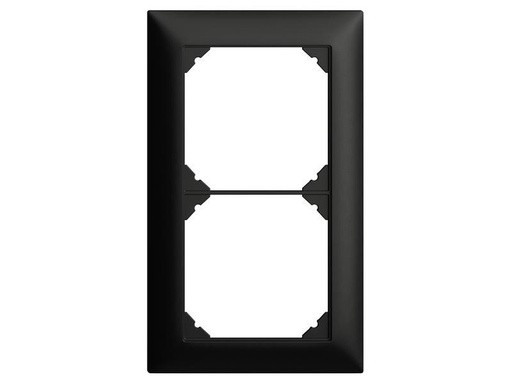 [90259621 1414601] Feller EDIZIOdue Abdeckrahmen UP 2-fach, Schwarz