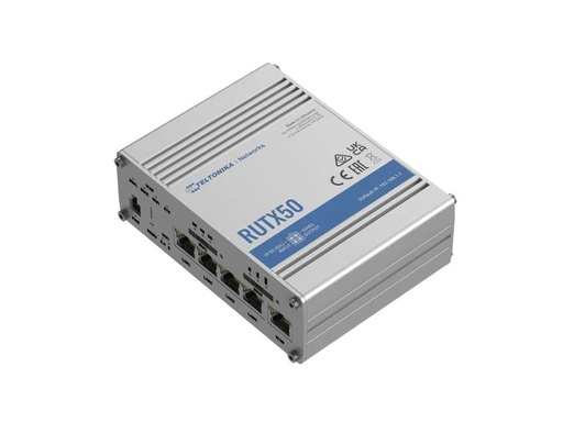 [90260159 1452551] Teltonika LTE-Industrierouter RUTX50 5G, WiFi-5, 5x GE LAN
