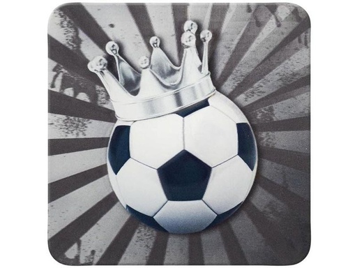 [90260457 1448091] Sheepworld Glasuntersetzer Fussball 3D Grau/Weiss