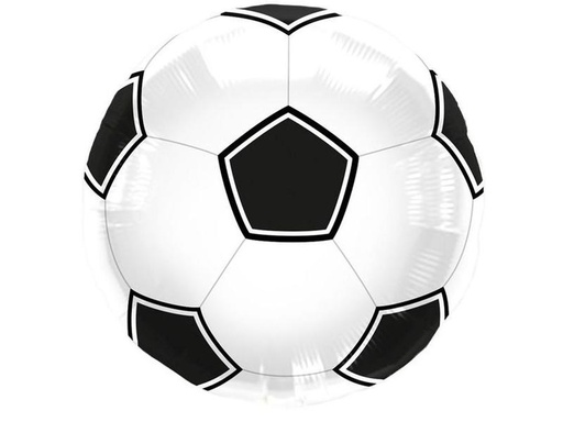 [90260557 1448090] Folat Folienballon Fussball Schwarz/Weiss, 43 cm