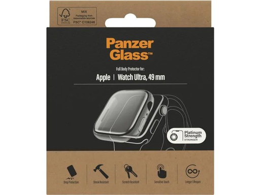 [90260617 1441987] Panzerglass Displayschutz Full Body Apple Watch Ultra Transparent