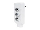STEFFEN Mehrfachadapter 3 + 1x T13, Weiss