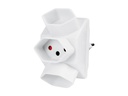 STEFFEN Mehrfachadapter 3x T13, Weiss
