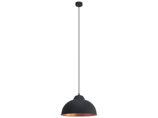 [90045255 905232] EGLO Leuchten Pendelleuchte TRURO 2 1x E27, 37 cm Schwarz