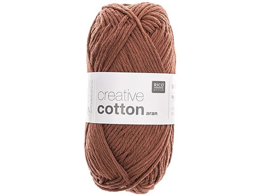 [90045262 945263] Rico Design Wolle Creative Cotton Aran 50 g Braun