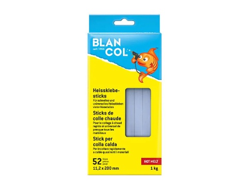 [90045267 1033444] Blancol Klebestick-Set Hot Melt 52 Stück, Transparent