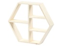 Creativ Company Holzartikel Holzregal Regal, 6-eck