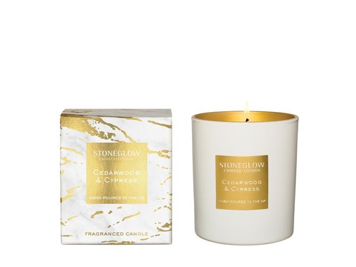 [90261456 1453964] Stoneglow Duftkerze Cedarwood &amp; Cypress 220 g