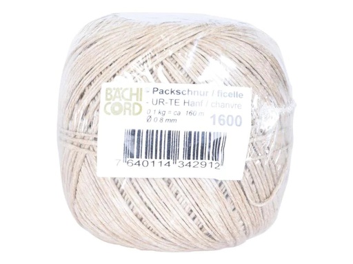 [90261542 1400659] Baechi Cord Schnur UR-TE Ø 0.8 mm, 160 m