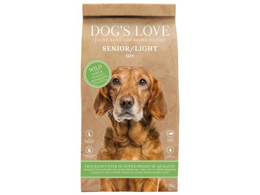 [90261687 1255616] Dog's Love Trockenfutter Senior Light Wild, 2 kg