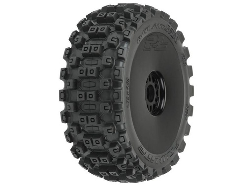 [90261810 1432245] Proline Kompletträder Badlands MX M2, Schwarz Buggy, 1:8, 2 Stück