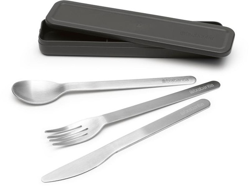 [90261843 1459965] Brabantia Besteck-Set to go Make &amp; Take 3-teilig, Silber