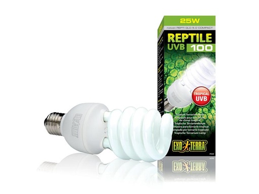 [90261892 1445807] Exo Terra Terrarienlampe Reptile UVB100 E27, 25W, 19.4 cm