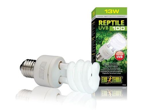 [90261920 1445806] Exo Terra Terrarienlampe Reptile UVB100 E27, 13W, 15.4 cm