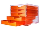 Styro Schubladenbox Swingbox NEONline Orange