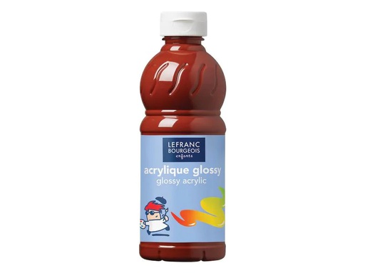[90261943 1407792] LEFRANC Acrylfarbe Glossy 500 ml, Siena