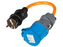Normrahmen Adapterkabel CEE16/3 - Schuko