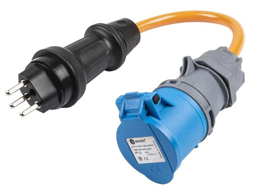 [90262232 1453018] Normrahmen Adapterkabel CEE16/3 - T23