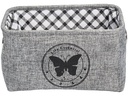 diaqua® Aufbewahrungskorb Butterfly 28 x 19 x 16 cm, Grau