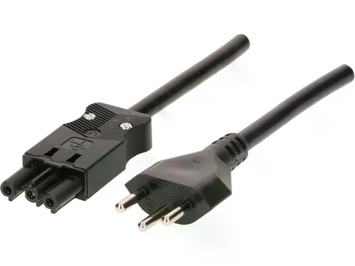 [90262980 1454141] Max Hauri Anschlusskabel 1 m AC 166 - T12, Schwarz