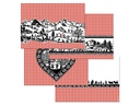 Trendform Tischset Swiss Tradition 5, 29.7 cm x 42 cm, Rot/Schwarz