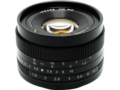 [90263650 1210992] 7Artisans Festbrennweite 50mm F/1.8 – MFT