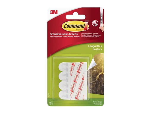 [90263712 294556] Command Klebepad Command Poster 15 mm x 0.05 m, Weiss