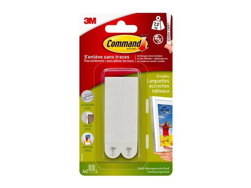 [90263735 294583] Command Klebepad Command L 7.2 kg, Weiss, 4 Set