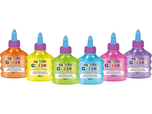 [90263750 1463523] Carioca Bastelkleber Neon 12 Stück, Mehrfarbig