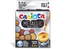 Carioca Temperafarben Metallic 6 Stück, Mehrfarbig
