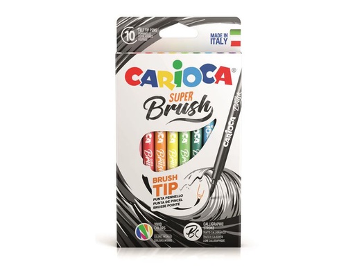 [90264347 1463527] Carioca Super Brush 10 Stück, Mehrfarbig