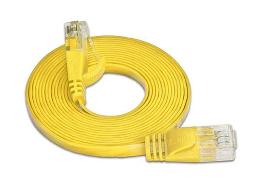 [90045677 314635] SLIM Slimpatchkabel RJ-45 - RJ-45, Cat 6, UTP, 5 m, Gelb