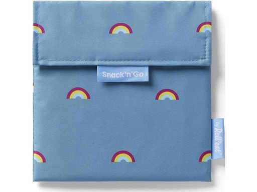 [90264742 1473037] Roll'eat Lunchbeutel SnacknGo Icons Rainbow Hellblau