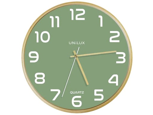 [90264913 1457880] UNiLUX Wanduhr Baltic Ø 30.5 cm, Grün