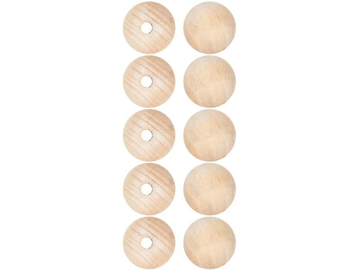 [90264990 1462792] lalana Holzperlen Hölzerne Perlen 20 mm, 10 Stück