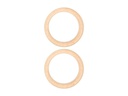 lalana Holzring Hölzerner Ring 8.5 cm, 2 Stück