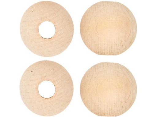 [90265114 1462784] lalana Holzperlen Hölzerne Perlen 30 mm, 4 Stück
