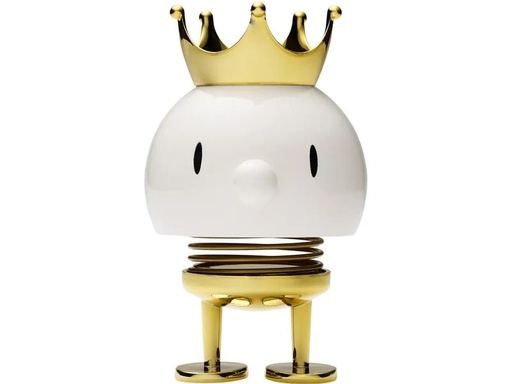[90265133 1464762] Hoptimist Aufsteller Bumble König M 12.1 cm, Gold/Weiss