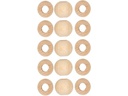 lalana Holzperlen Hölzerne Perlen 15 mm, 15 Stück