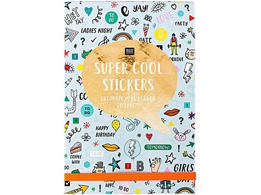 [90265152 1468627] Rico Design Stickerbuch Wonderland 20 Blatt, Mehrfarbig