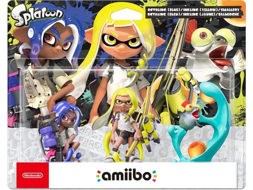 [90265371 1466229] Nintendo amiibo Splatoon – Octoling Blue, Inkling Yellow, Smallfry