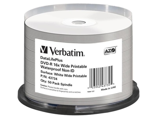 [90045763 145829] Verbatim DVD-R 4.7 GB, Spindel (50 Stück)